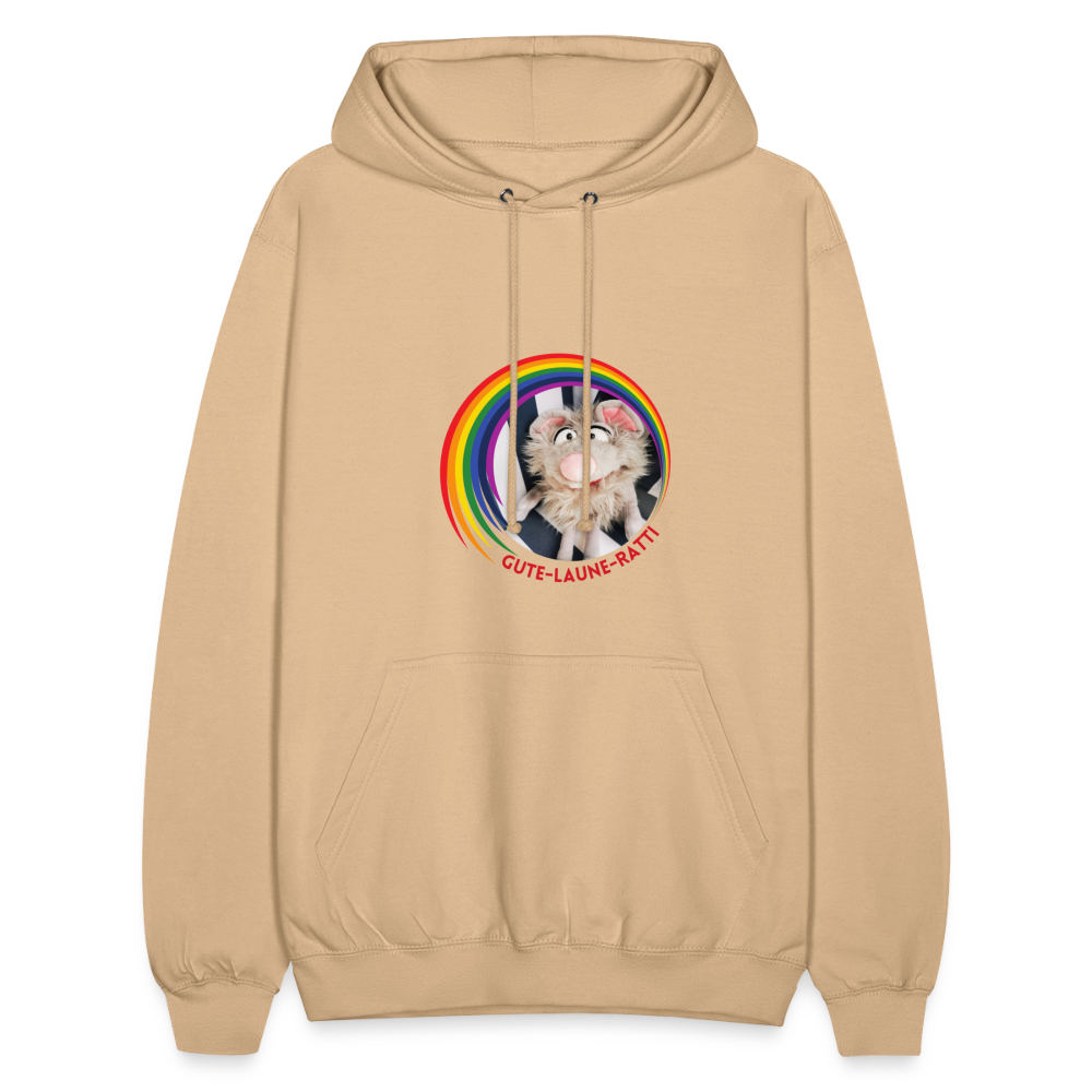 Unisex Hoodie - Gute Laune Ratti - Beige