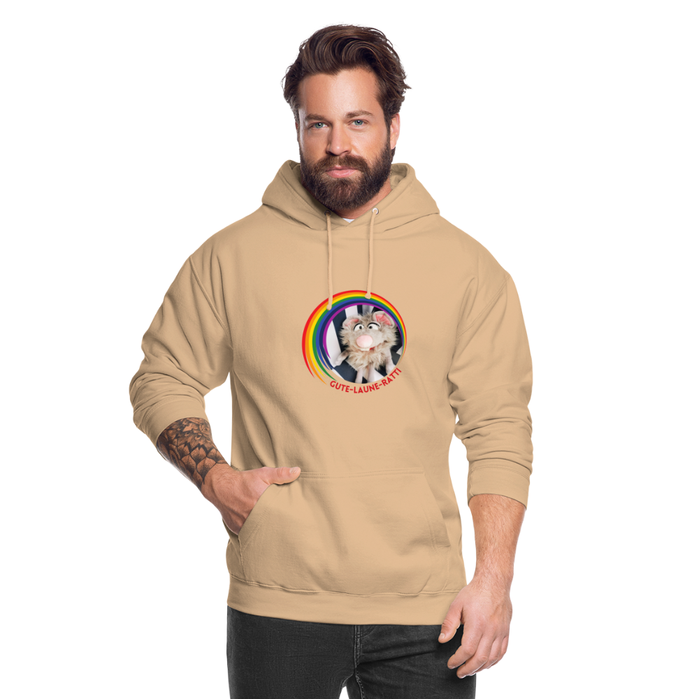 Unisex Hoodie - Gute Laune Ratti - Beige