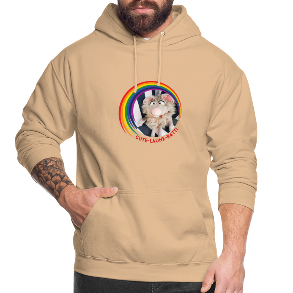 Unisex Hoodie - Gute Laune Ratti - Beige