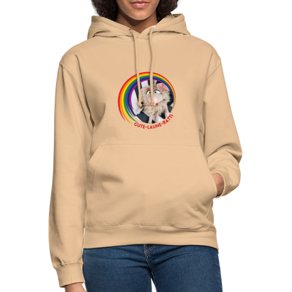 Unisex Hoodie - Gute Laune Ratti - Beige