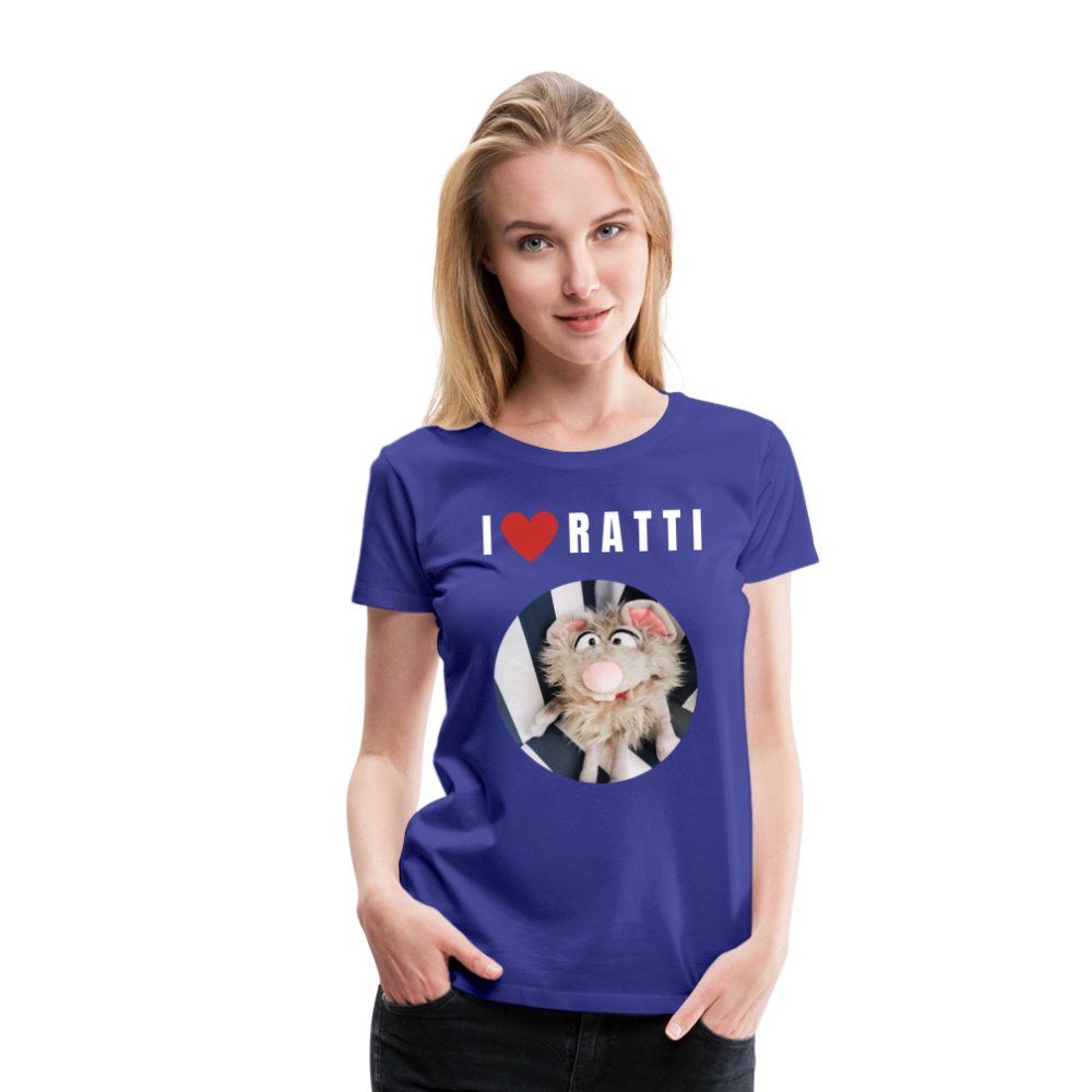 Frauen Premium T-Shirt - I love Ratti - Königsblau