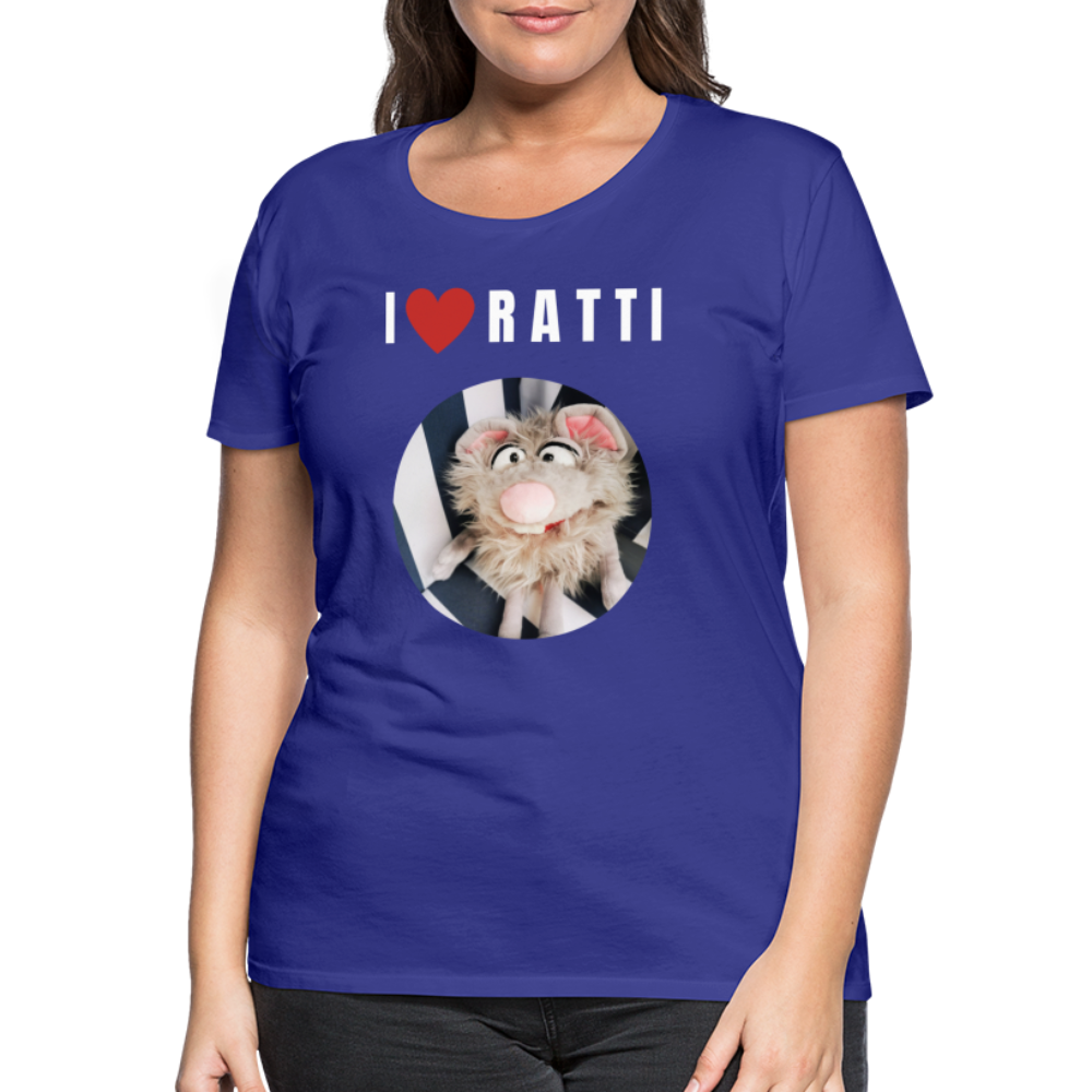 Frauen Premium T-Shirt - I love Ratti - Königsblau