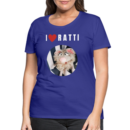 Frauen Premium T-Shirt - I love Ratti - Königsblau