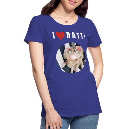 Frauen Premium T-Shirt - I love Ratti - Königsblau