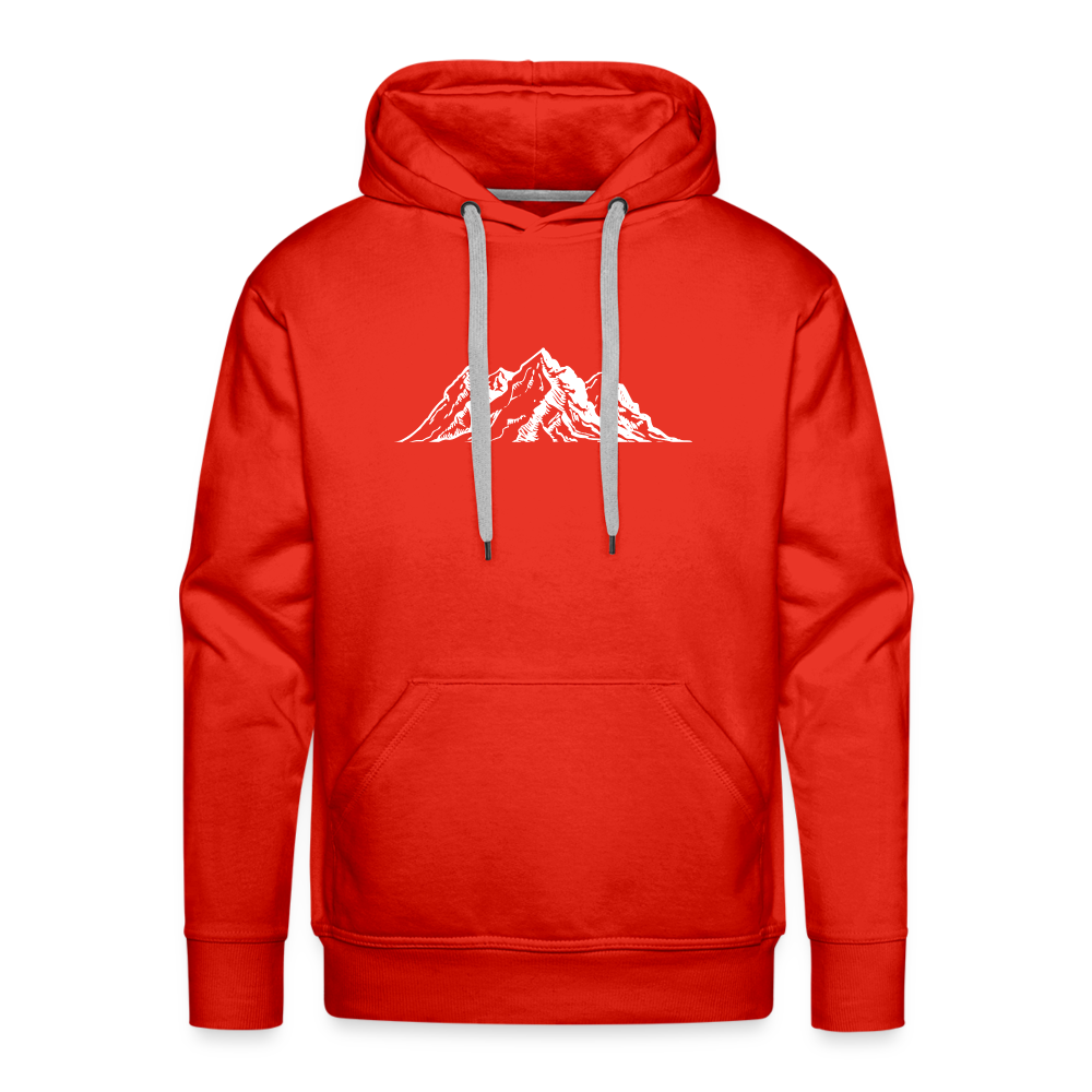 Men’s Premium Hoodie - Mountain - Rot