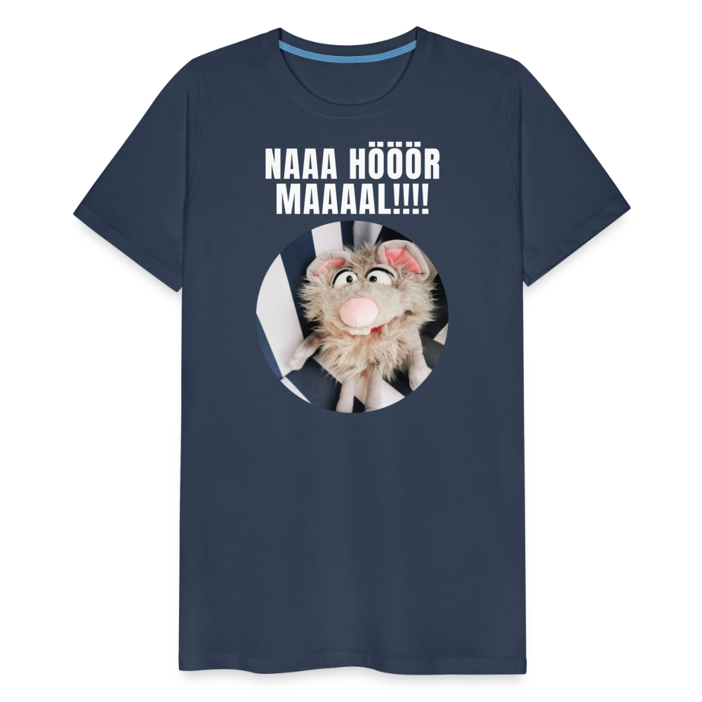 Männer Premium T-Shirt - Na hör mal! - Navy