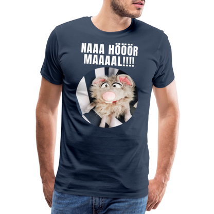 Männer Premium T-Shirt - Na hör mal! - Navy