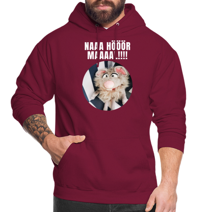 Unisex Hoodie - Na hör mal! - Bordeaux