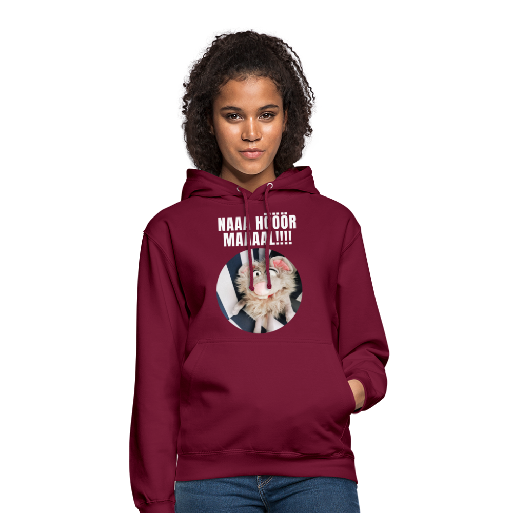 Unisex Hoodie - Na hör mal! - Bordeaux