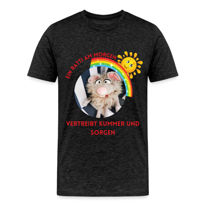 Männer Premium T-Shirt - Ratti am Morgen - Anthrazit