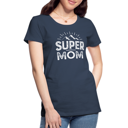 Frauen Premium T-Shirt - Super Mom - Navy