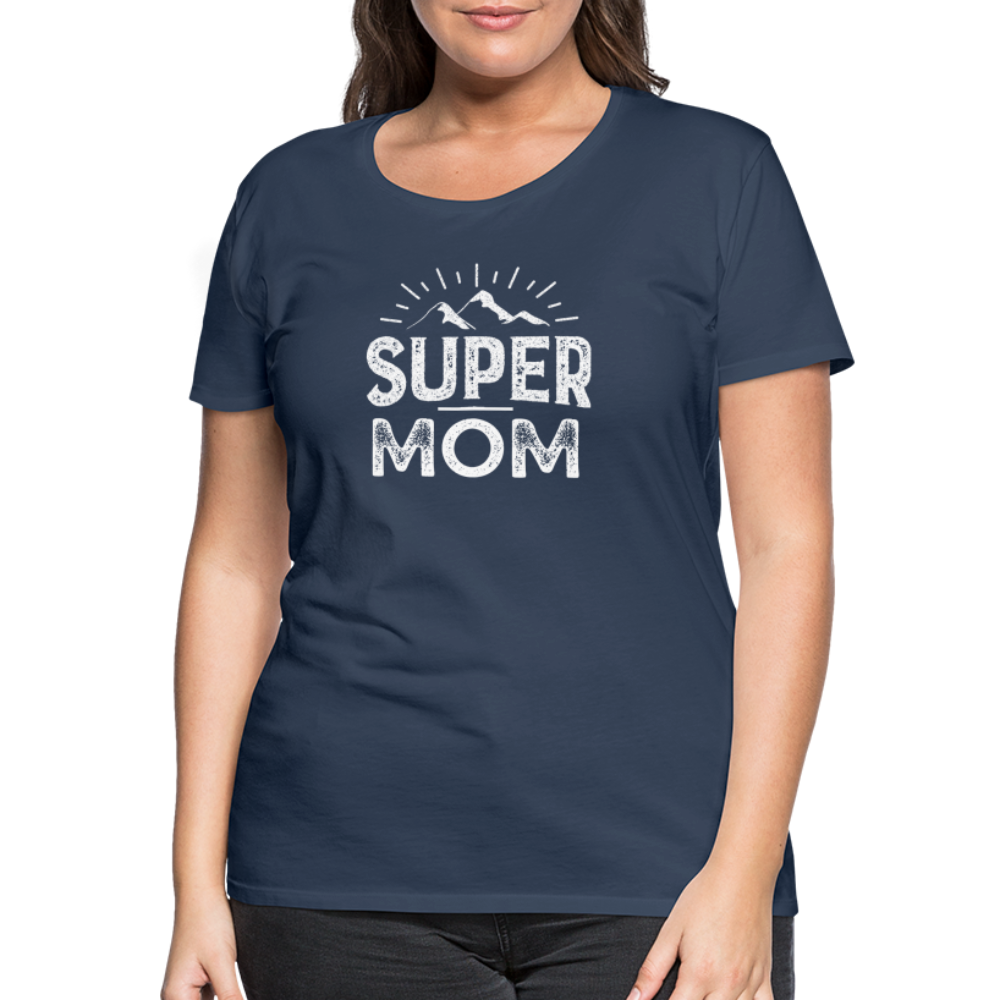 Frauen Premium T-Shirt - Super Mom - Navy