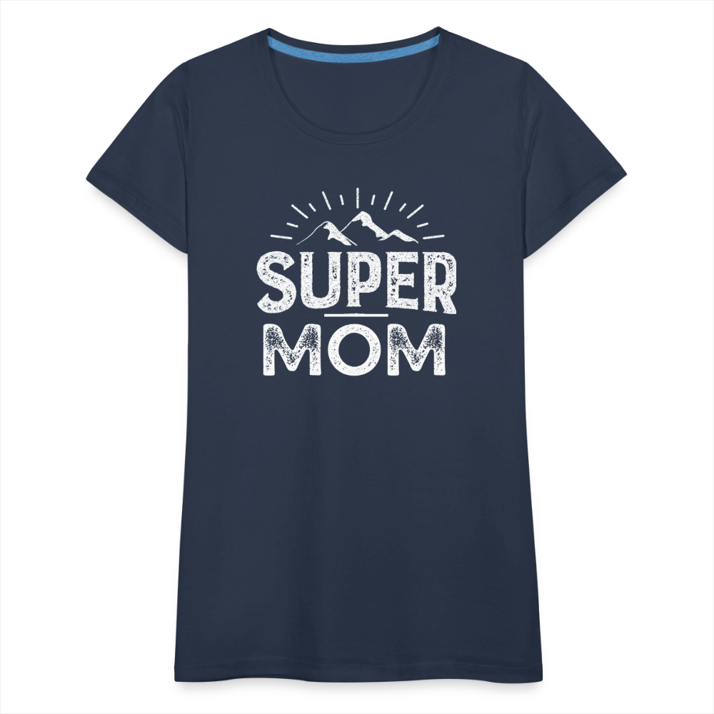 Frauen Premium T-Shirt - Super Mom - Navy