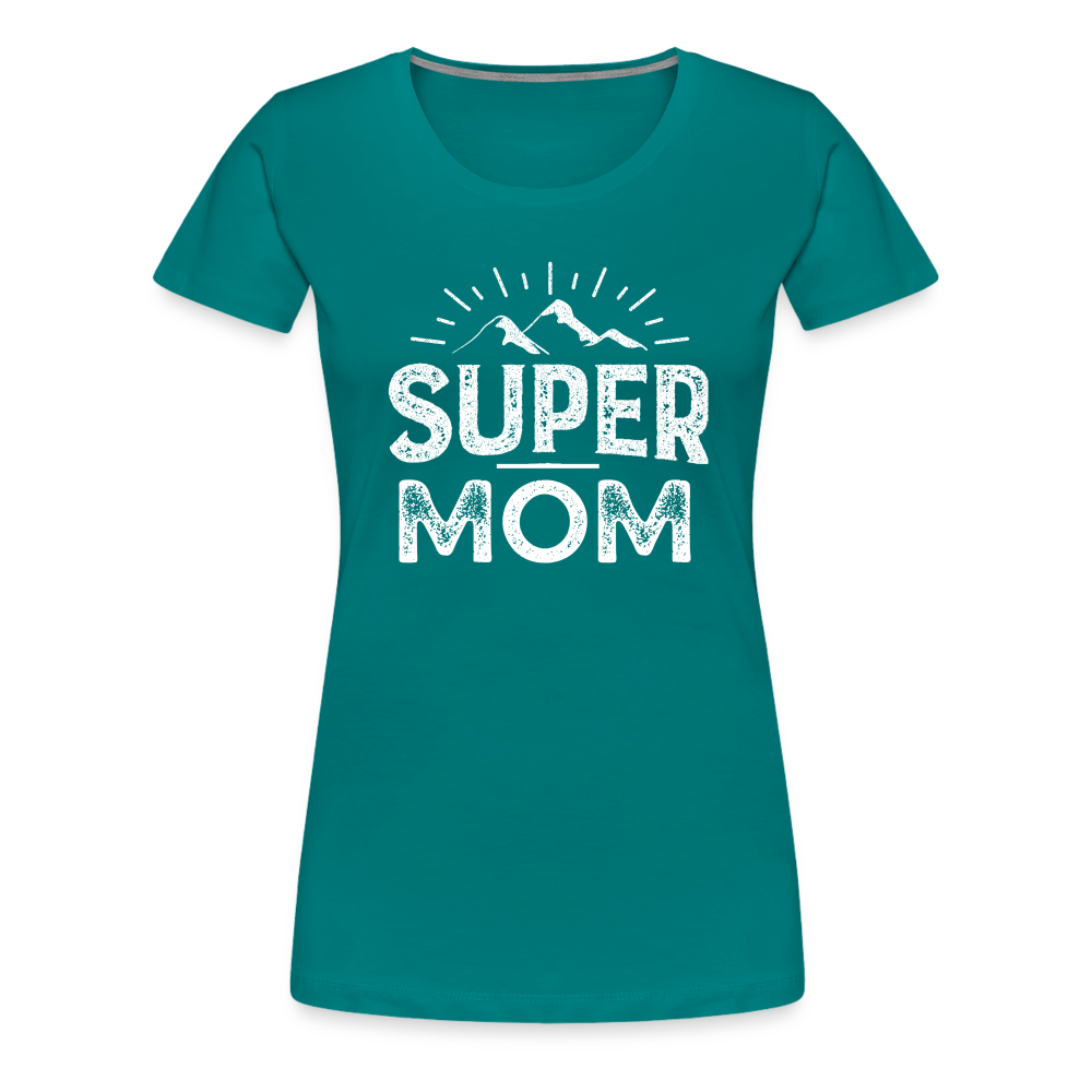 Frauen Premium T-Shirt - Super Mom - Divablau