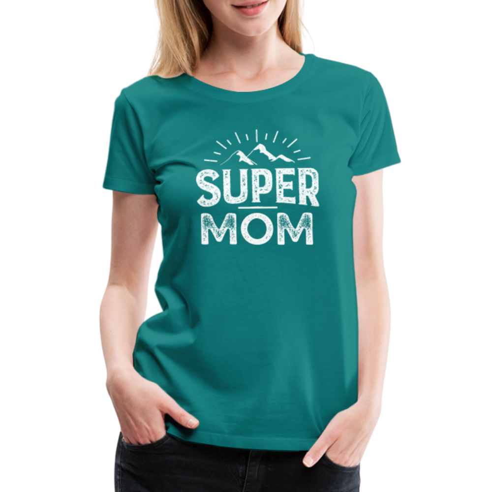 Frauen Premium T-Shirt - Super Mom - Divablau