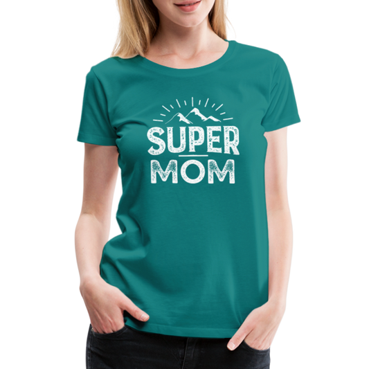 Frauen Premium T-Shirt - Super Mom - Divablau