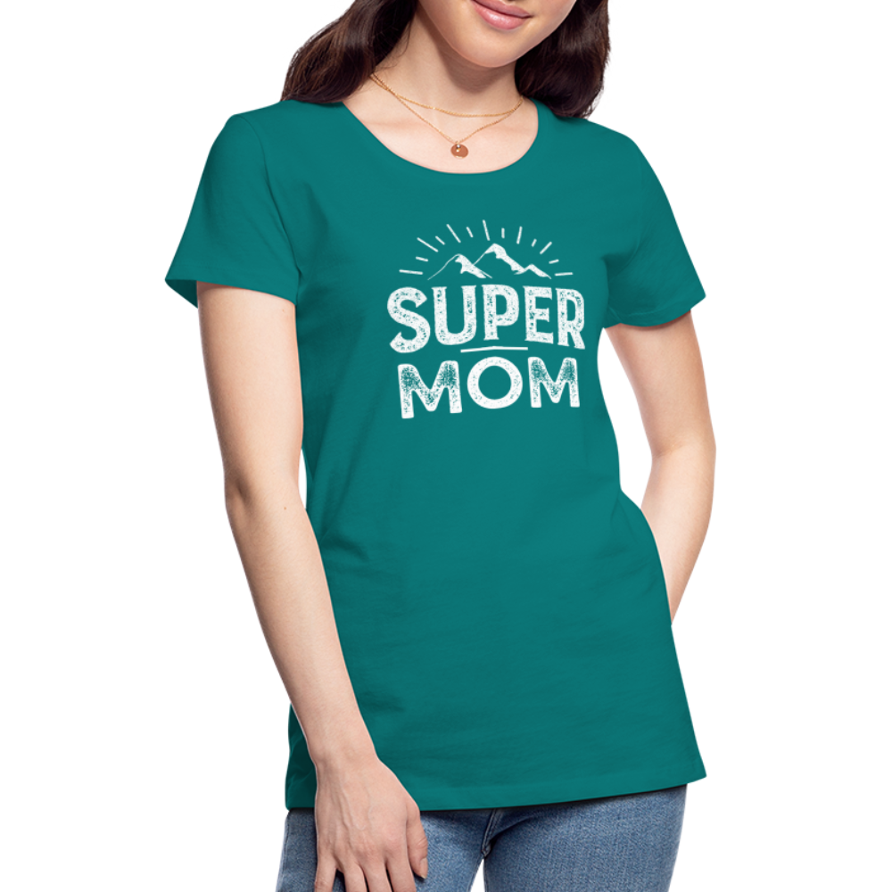 Frauen Premium T-Shirt - Super Mom - Divablau