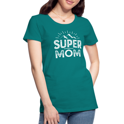 Frauen Premium T-Shirt - Super Mom - Divablau