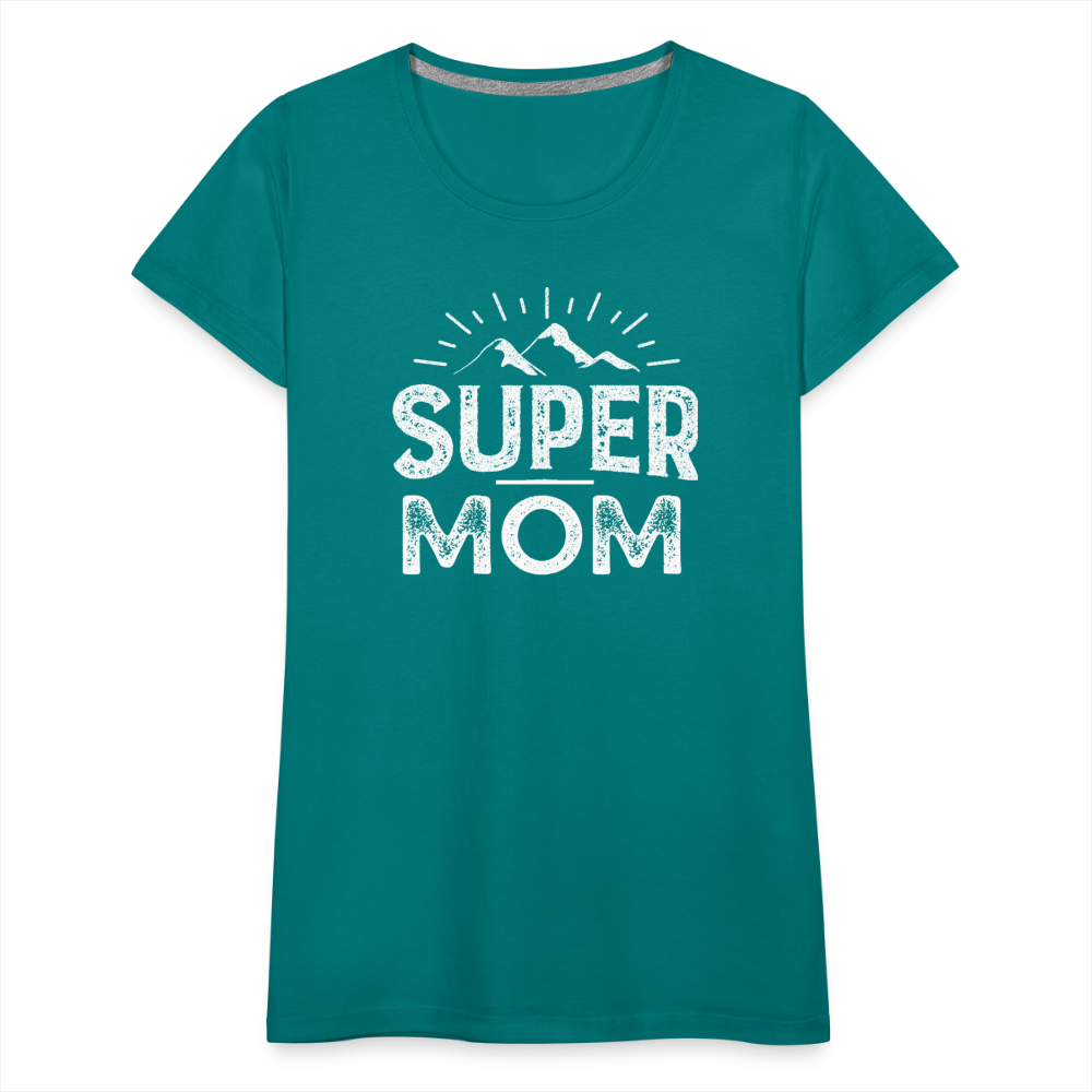 Frauen Premium T-Shirt - Super Mom - Divablau