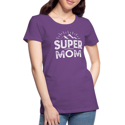 Frauen Premium T-Shirt - Super Mom - Lila