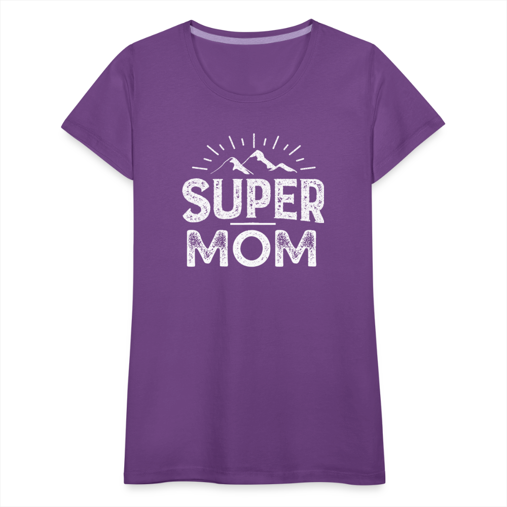 Frauen Premium T-Shirt - Super Mom - Lila