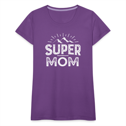 Frauen Premium T-Shirt - Super Mom - Lila