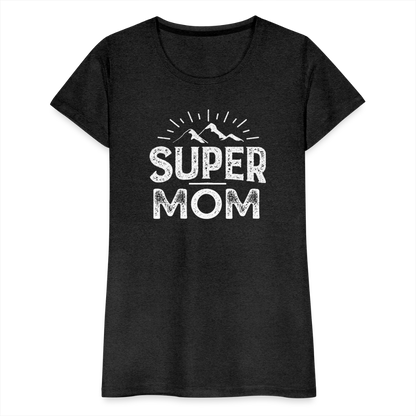 Frauen Premium T-Shirt - Super Mom - Anthrazit