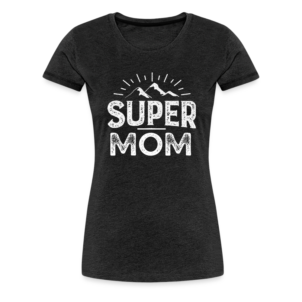 Frauen Premium T-Shirt - Super Mom - Anthrazit