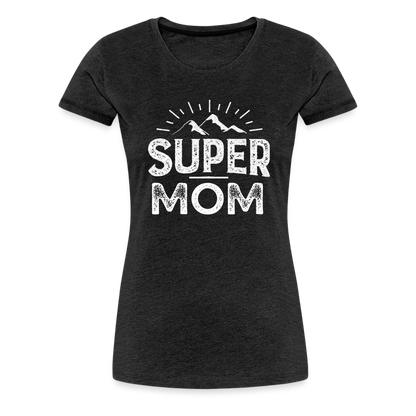 Frauen Premium T-Shirt - Super Mom - Anthrazit