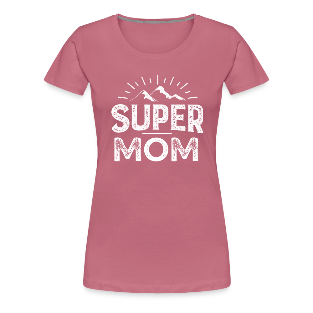 Frauen Premium T-Shirt - Super Mom - Malve