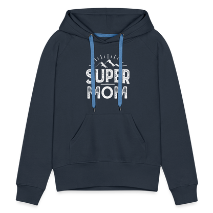 Frauen Premium Hoodie - Super Mom - Navy