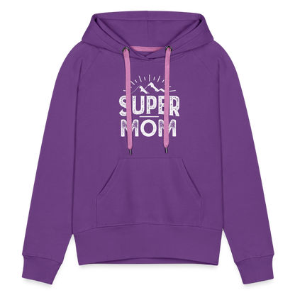 Frauen Premium Hoodie - Super Mom - Purple