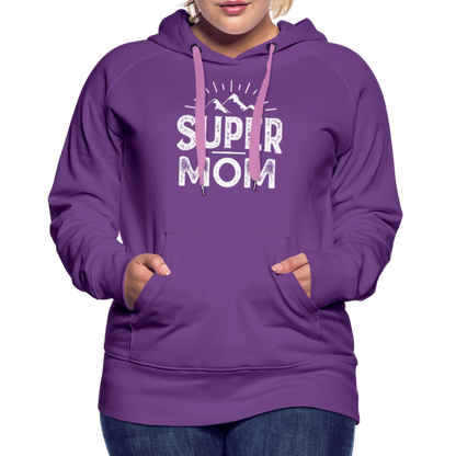 Frauen Premium Hoodie - Super Mom - Purple