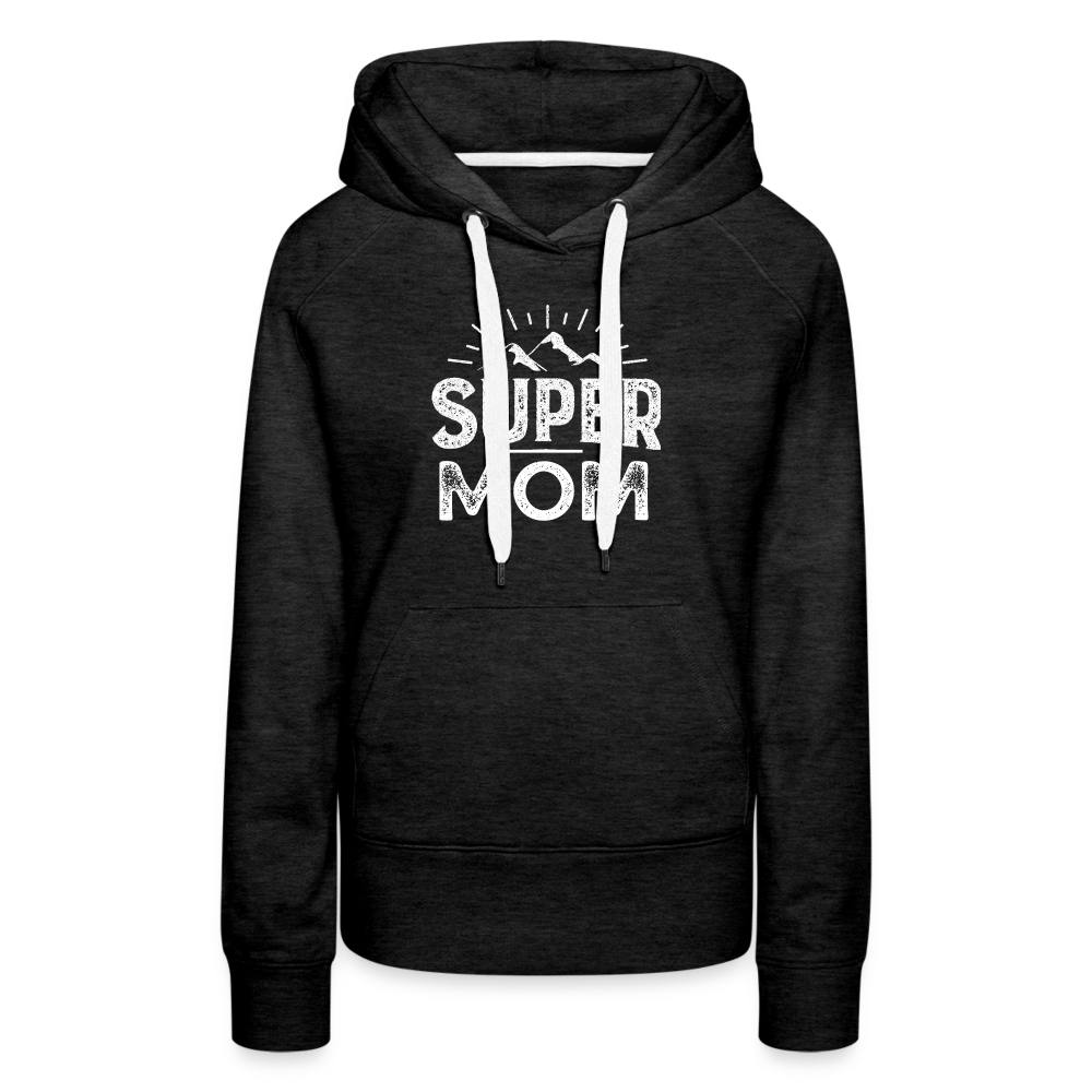 Frauen Premium Hoodie - Super Mom - Anthrazit