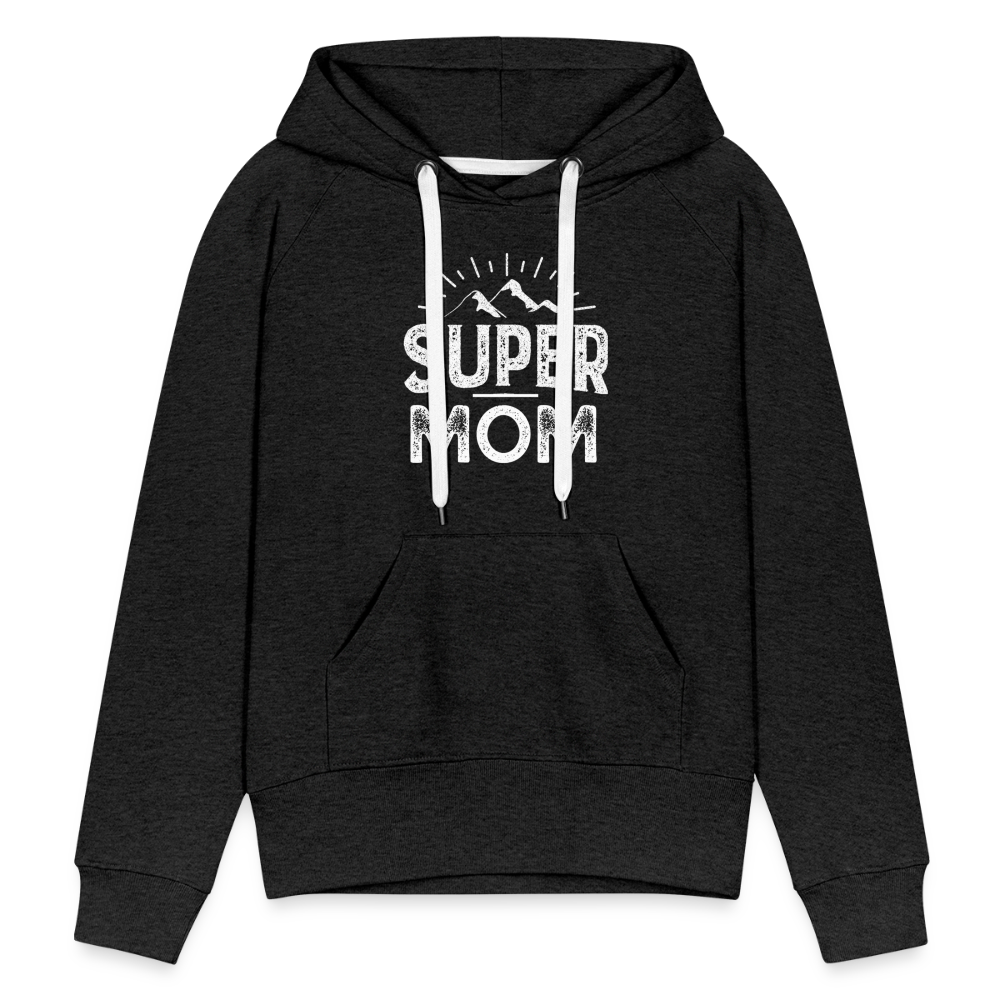 Frauen Premium Hoodie - Super Mom - Anthrazit