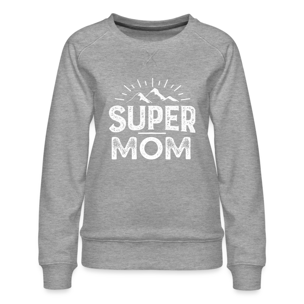 Frauen Premium Pullover - Best Mom - Grau meliert