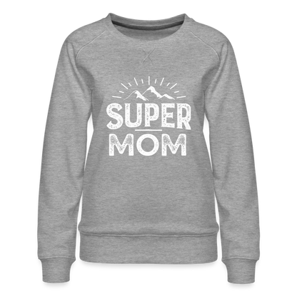 Frauen Premium Pullover - Best Mom - Grau meliert