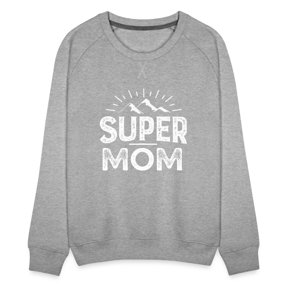 Frauen Premium Pullover - Best Mom - Grau meliert