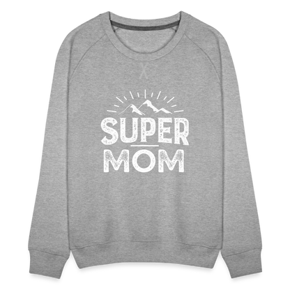 Frauen Premium Pullover - Best Mom - Grau meliert