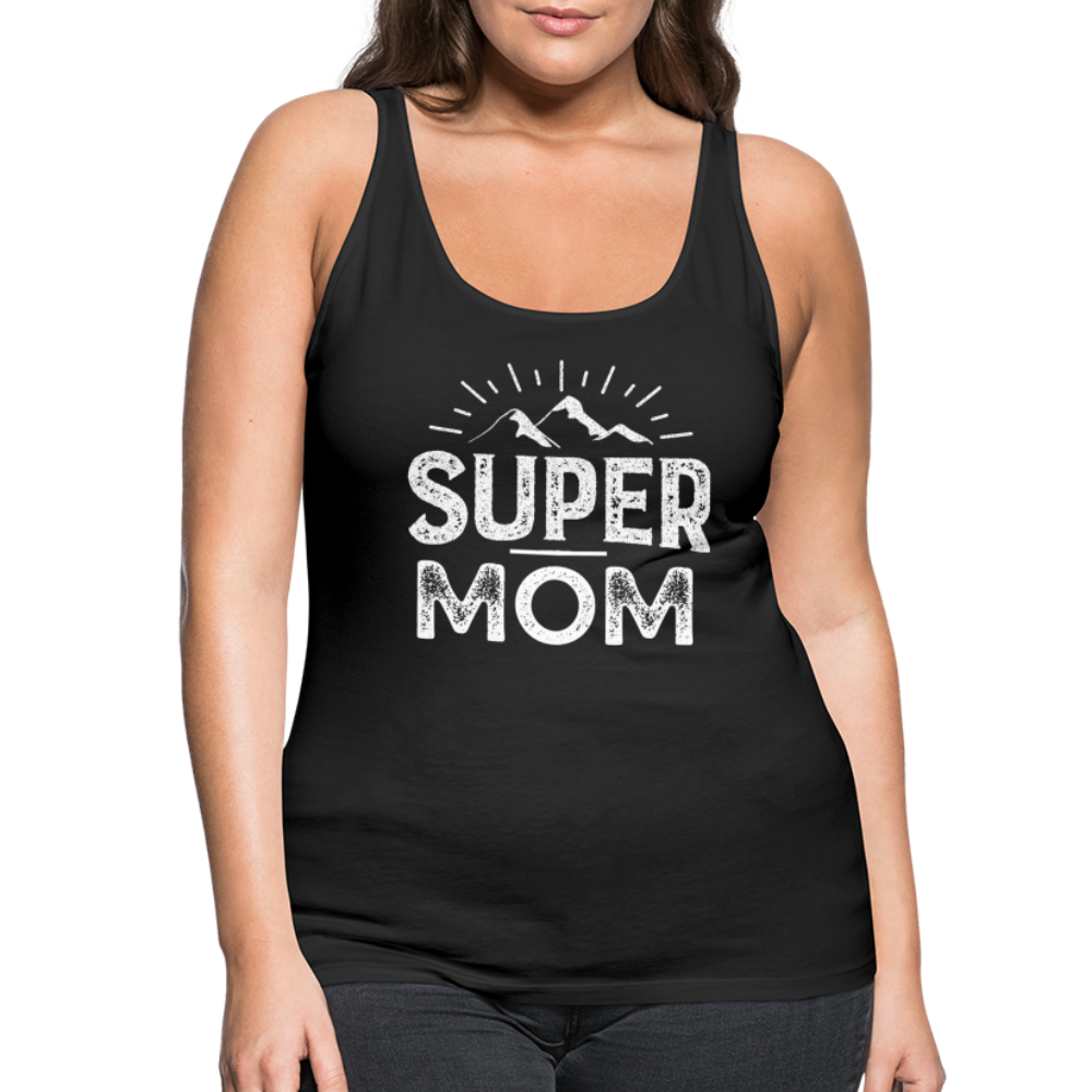 Frauen Premium Tank Top - Super Mom - Schwarz