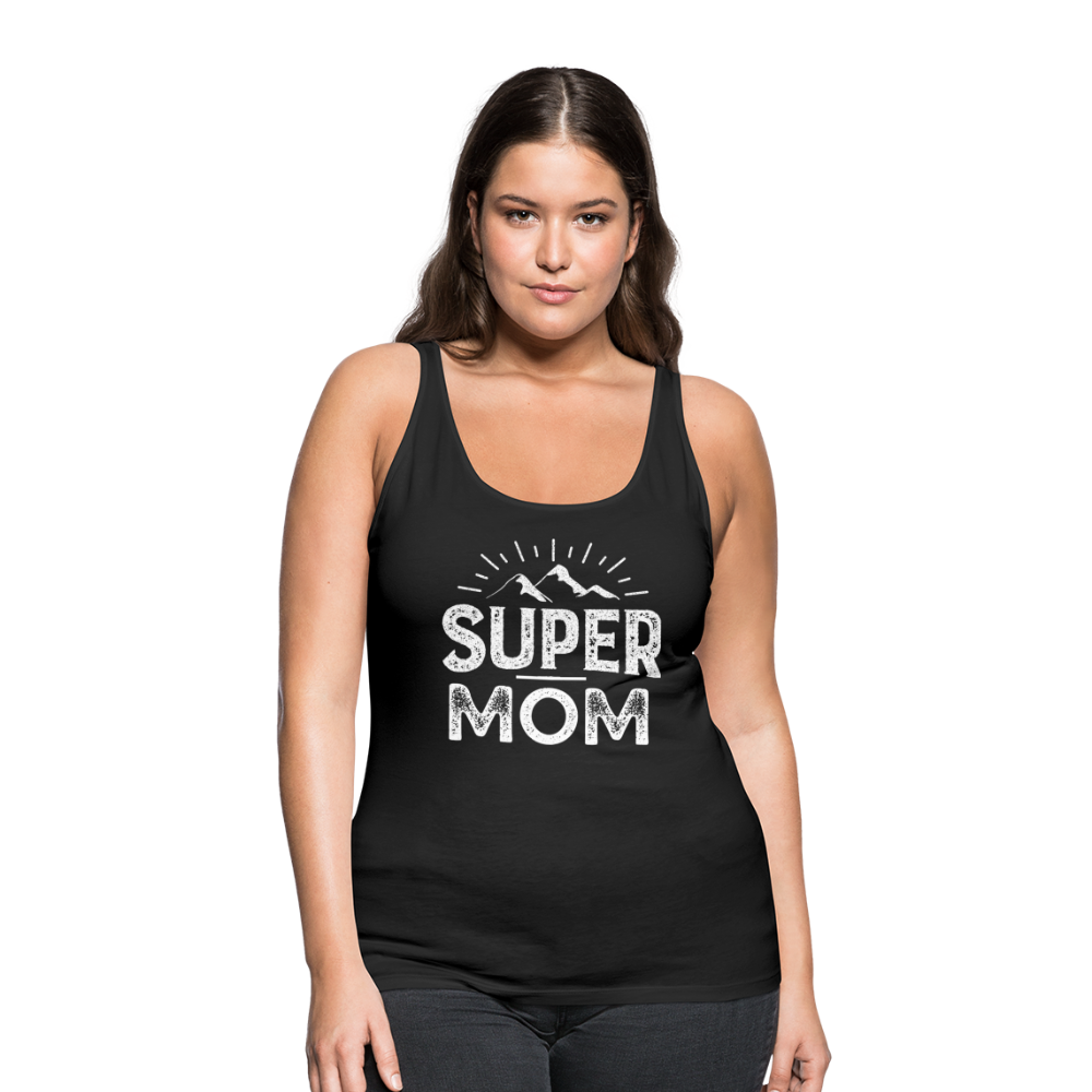 Frauen Premium Tank Top - Super Mom - Schwarz