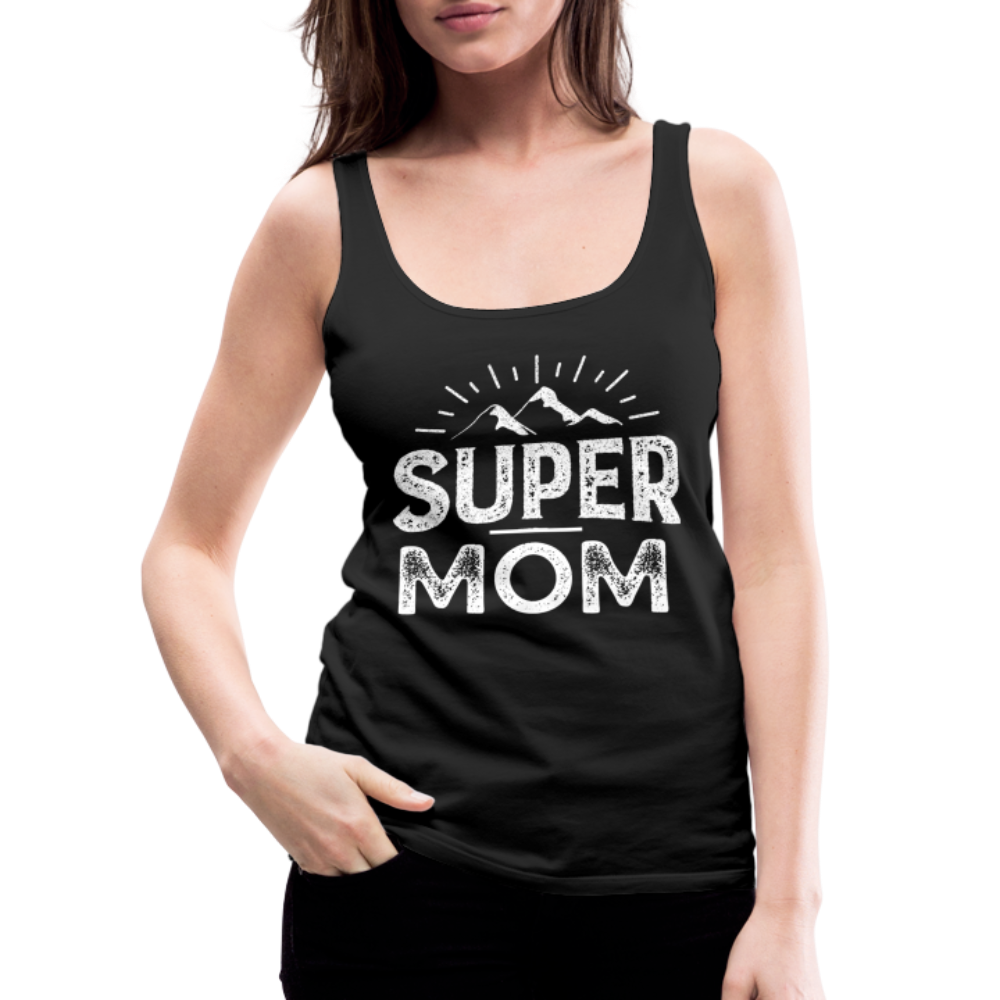 Frauen Premium Tank Top - Super Mom - Schwarz