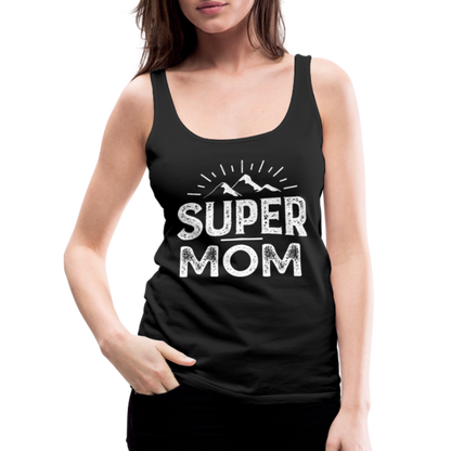 Frauen Premium Tank Top - Super Mom - Schwarz