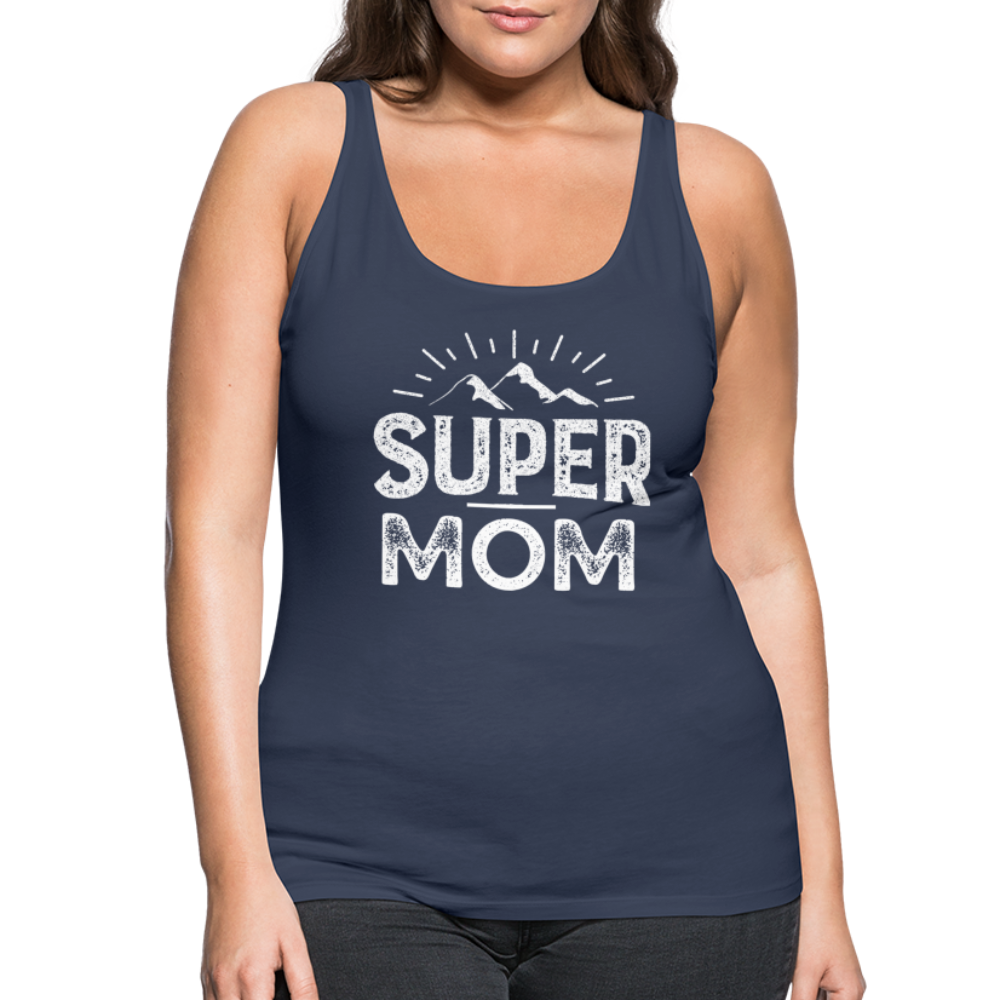 Frauen Premium Tank Top - Super Mom - Navy