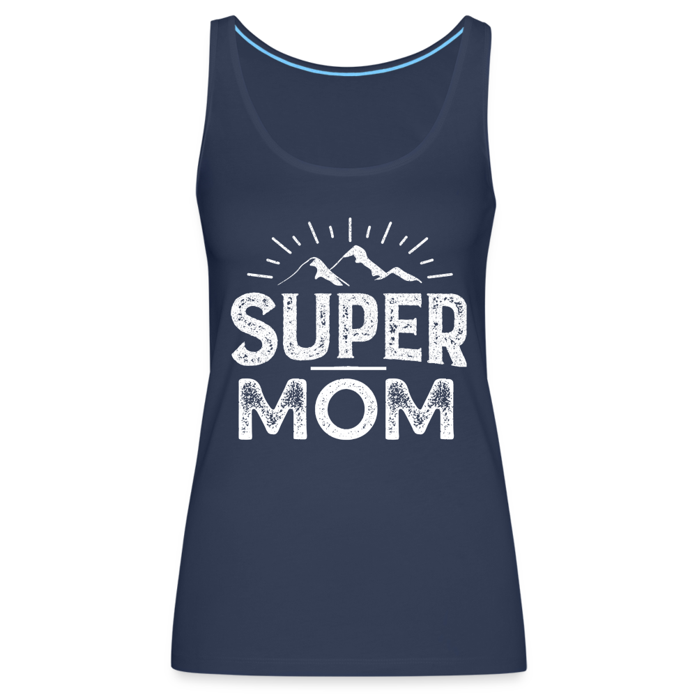 Frauen Premium Tank Top - Super Mom - Navy