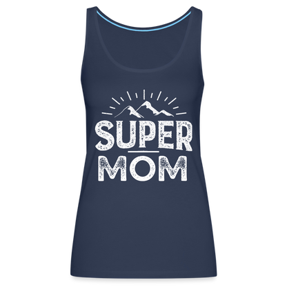 Frauen Premium Tank Top - Super Mom - Navy