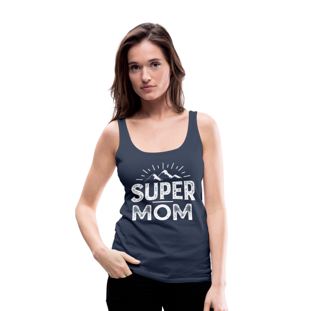 Frauen Premium Tank Top - Super Mom - Navy