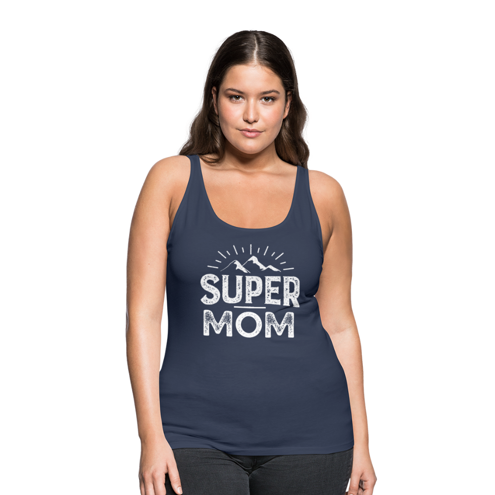 Frauen Premium Tank Top - Super Mom - Navy