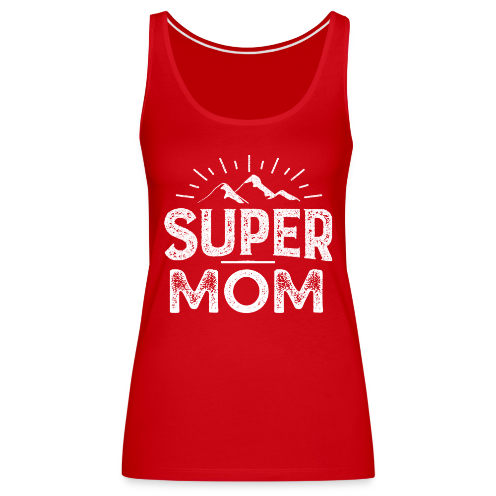 Frauen Premium Tank Top - Super Mom - Rot