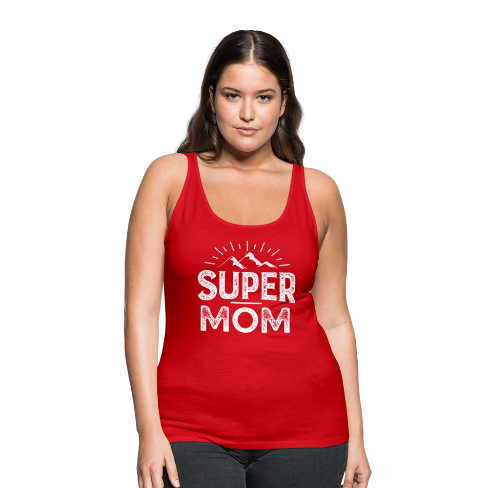 Frauen Premium Tank Top - Super Mom - Rot